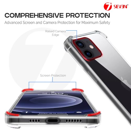 Image of 7SEVEN Compatible with iPhone 11 Transparent Back Cover Soft TPU Silicone Case Shockproof Flexible Bumper Raised Camera Edges Protection Slim and Lightweight Crystal Clear Protective Phone Case