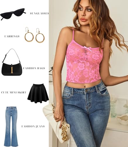 Image of GirlFriend Lace Bra and Panty Set V Neck Babydoll Lingerie 2 Piece Mesh Bralette Set for Wife, Women Wedding Valentine Special Night Occasion Festival
