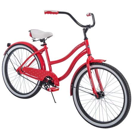 Comfortable,Stylish and Elegant Huffy 24" Cranbrook Girls' Cruiser Bike Frame That Eliminates Back,Arms