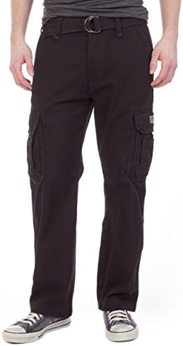 UNIONBAY Heren Survivor Iv Relaxed Fit Cargo Pant-Reg en Grote en Lange Maten, Zwart, 48W / 32L