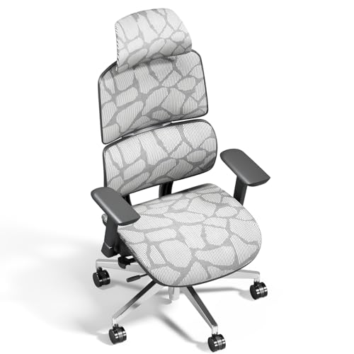 Tonfary Silla De Oficina Ergonómica Con Respaldo Alto Transpirable, Soporte Lumbar De Malla, Respaldo Reclinable, Reposabrazos Y Reposacabezas Ajustables 3d, Grande Y Alto, Ruedas Giratorias De 360 Tonfary Silla De Oficina Ergonómica Con Respaldo Alto Transpirable, Soporte Lumbar De Malla, Respaldo Reclinable, Reposabrazos Y Reposacabezas Ajustables 3d, Grande Y Alto, Ruedas Giratorias De 360