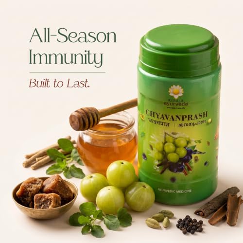 Image of Kerala Ayurveda Chyawanprash- 800 Gram | with Wild Amla, Giloy, Ashwagandha, Shatavari & Jaggery | No added Sugar Rich in Vitamin C | Boosts Energy, Immunity, Stamina & Digestion | 800g