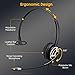MAIRDI USB Headset with Microphone for PC, Computer Headset with Mic Noise Canceling for Laptop Teams Zoom Office Call Center Voip Telephone Calls, Dictation Headset for Dragon Naturelly Speaking