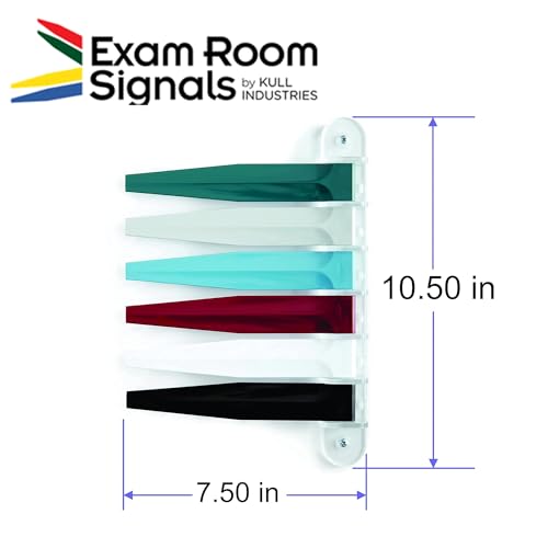 Image of Exam Room Signals - Kull Industries - Medical Door Flags for Hospitals, Doctors Offices, Clinics (7 inch Regular, Designer, 6)