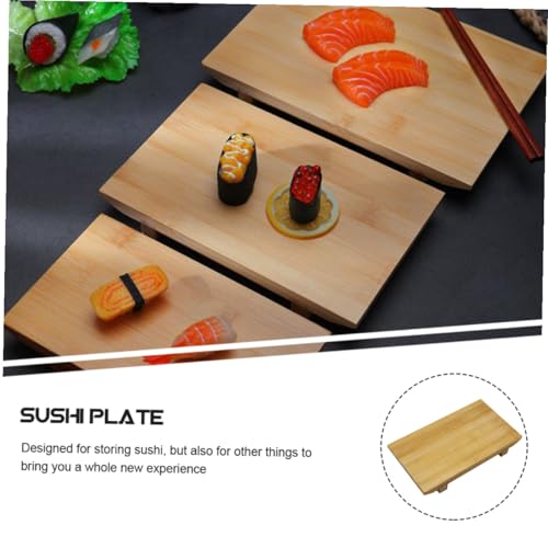 Plato para sushi medio, bandeja para servir comida miniatura 5