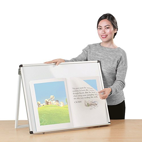 Wonderwall Magnetic Desktop Display Easel Whiteboard - 600 x 800mm - Great for Big Books & Creative Activity & Encouraging Early Years Participation