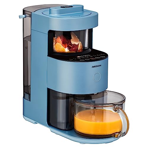 MEDION Suppenkocher mit Mixer (Suppenbereiter, Mixen und Kochen, perfekt für Suppen, Babynahrung, Smoothies, Milchshake, Mandelmilch, 1.200 Watt, 11 Programme, Selbstreinigungsfunktion, MD19888)
