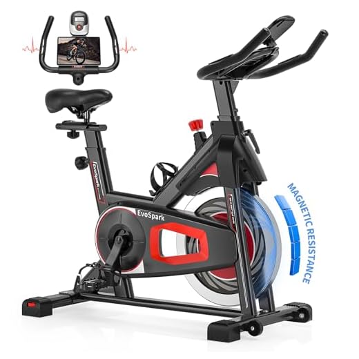 Bicicleta ergométrica, resistência magnética de ajuste, bicicleta interna super silenciosa para treino em casa, bicicleta ergométrica com capacidade de peso de 158 kg, almofada de assento confortável,