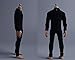 Fremego 1/12 Scale Male Clothes Male Tight Zipper Bodysuit Jumpsuit Outfit Clothing for 6inch Soldier Action Figure Doll (Black)
