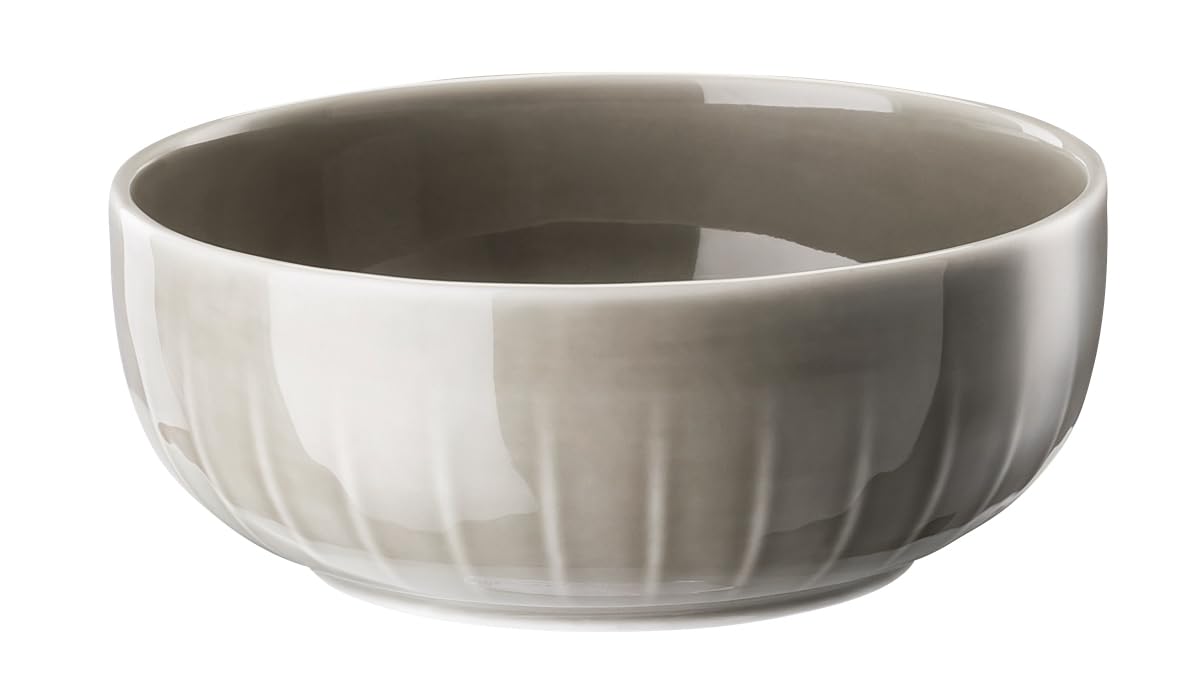 Arzberg Joyn Grey Bowl Diameter 12 cm/Height 5 cm/0.38 l, Porcelain, Grey, 13 x 12 x 6 cm