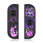 Replacement L/R Switch Controller Work with Switch/Lite/OLED Console,Wireless Controller Support Dual Vibration,6-Axis Gyro,Wake-up,Motion Controls,Screenshot-Purple