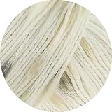 LANA GROSSA Popcorn | Effektnetzgarn gefüllt mit bunten, flauschigen Farbspots | Handstrickgarn aus 100% Baumwolle | 50g Wolle, Stricken & Häkeln | 125m Garn FB 9