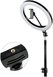 10'' Ring Light Replacement Parts USB Switch Phone Holder 1/4 Screw Joint Without Tripod Stand for Photography LED Circle Lamp Ringlight Video Live Streaming Fill Lights Camera Webcam