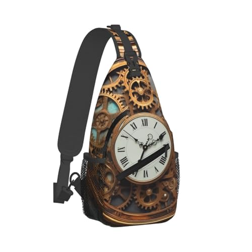 Bolso cruzado diagonal para hombre y mujer Rusty Steampunk miniatura 2