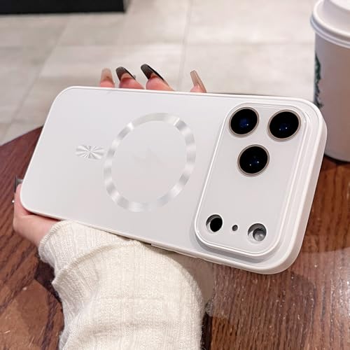 Coque rigide magnétique iPhone 16 protection mince mate blanche