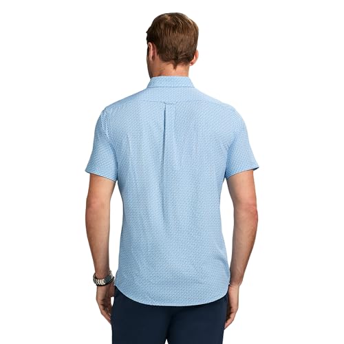 IZOD Men's Breeze Short Sleeve Button Down Patterned Shirt2