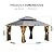 LUXIJOY 13x15 Wood Gzebo, Outdoor Hardtop Gazebo with Netting and Curtains, Double Galvanized Steel Roof, Deck Hard Top Gazebo for Backyard, Patio (Brown)