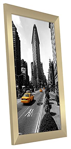 Americanflat 11X17 Gold Picture Frame - Legal Sized Paper Display. - Engineered Wood With Shatter Resistant Glass - Horizontal And Vertical Formats For Wall #TOP7