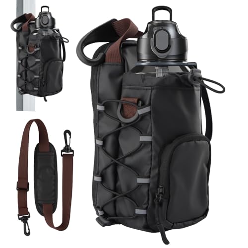 Bolsa magnética para academia, suporte de garrafa de água com bol...