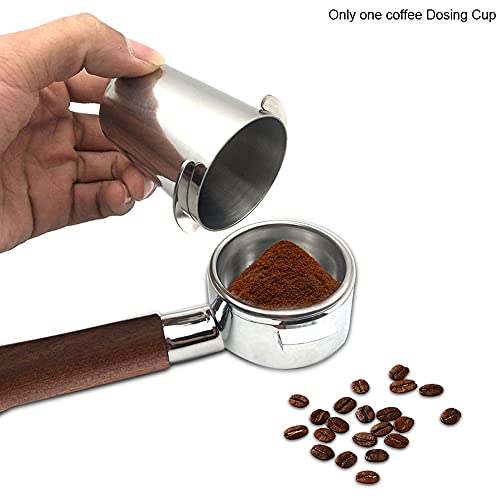 Iayokocc 16321139107175 Coffee Portafilter, Stainless Steel Coffee Dosing Cup Powder Feeder Part thumb #4