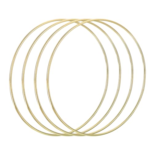 Aros de metal para atrapasueños y guirnaldas florales de boda PATIKIL, decoración de pared boho
