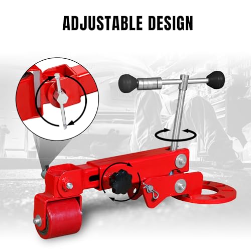 Image of Big RED ATW06011R Torin Fender Reforming Tool for Roller /Extending Auto Wheel Arch for Larger Tires or Fender Dent Repairs etc., Red