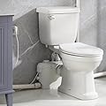 500W Macerating Toilet System: 3-Inlet, Durable, Upflush Toilet For Basement, Ideal for Basement and Bathroom,Upflow Toilet Systems, with Extension Pipe, Easy to Install