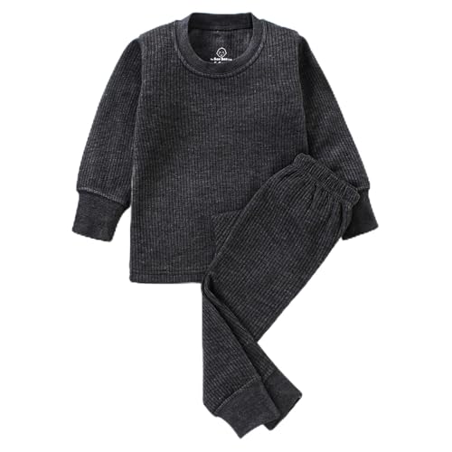Image of The Boo Boo Club Kids Winterwear Thermal Set Full Sleeves Body Warmer Top and Pyjama Set Combo for Unisex | Suitable for Heavy Winters