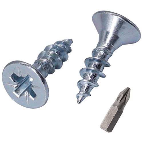 Vis à bois 4,0 x 14 mm SKIR'CO tête fraisée Pozidriv pour aggloméré en boîte de 900 pièces