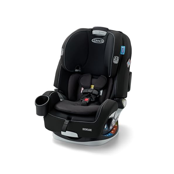 Graco-Grows4Me-4-in-1-Car-Seat-Convertible-Infant-to-Toddler-Car-Seat-and-Booster-West-Point-Design-for-10-Years-of-Safe-Comfortable-Journeys