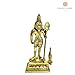 Gangesindia Brass Standing Murugan Lord Kartikeya Statue, Traditional Hindu Deity Sculpture (7.62 cm,6.35 CM, 17.15 CM) (Murugan Karatikeya Idol)