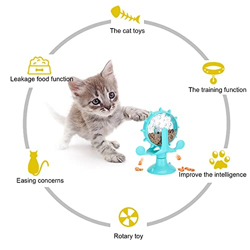 Haowecib Brinquedo de treinamento de gato, vazamento de alimentos para animais de estimação, brinque
