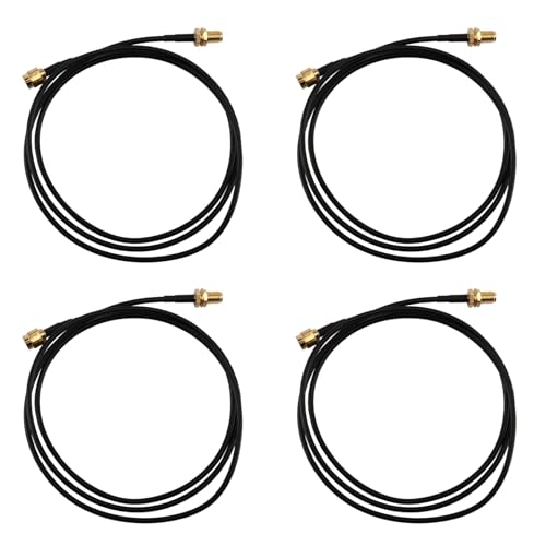 Dxoniislh 4 cables de extensión coaxiales SMA macho a hembra de 3.3 pies de largo