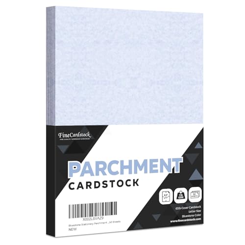 Bluestone Stationery Parchment Recycled Paper | 65Lb Cover Cardstock | 8.5&rdquo; x 11&rdquo; Inches...