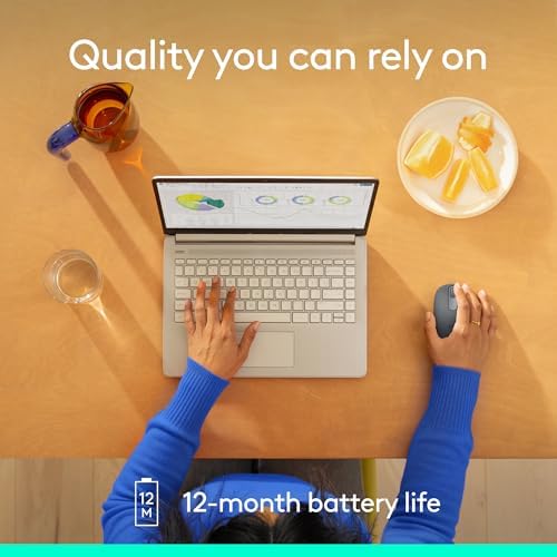 Logitech M196 Bluetooth Wireless Mouse, Compact and Portable Mouse for Laptops, Tablets and More, 12-Month Battery, Smooth Tracking, Compatible with PC and Mac, Windows and macOS - Graphite - 5