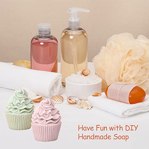 3D Ice Cream Cupcake Silicone Soap Molds Ice Cream Cone Shaped Candle Molds Clay Molds Silicone Candle Molds For Candle Making Soaps Making #TOP4