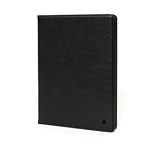 Porter Riley - Skórzane etui na iPad mini 7 / Mini 6 (8,3 cala) 2024/2021. Premium prawdziwa skóra etui na stojak/Cover/Flip (czysta czerń)