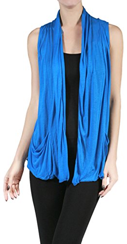 Image of ToBeInStyle Womens Open Front Casual Shrug Lightweight Layering Cardigan Sleeveless or Short Sleeve