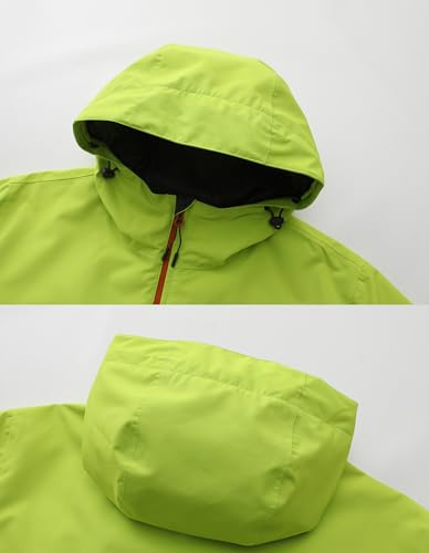 Image of NORDIC OUTLAND Mens Lightweight Hooded Waterproof Rain Jacket Breathable Raincoat Shell for Outdoor Mountain Hiking