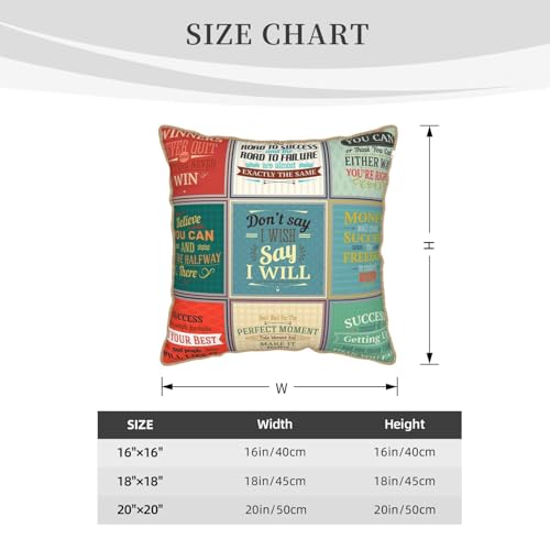 Housse de coussin en velours de qualité supérieure avec dicton