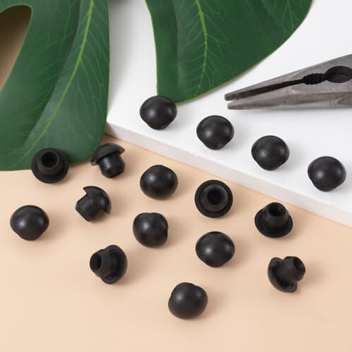 Image of 12pcs Hydraulic Jack Oil Filler Plug, Conical Floor Jack Plug, Universal Bottle Jack Accessories, Rubber Jack Filler Bung for Oil Reservoir Filler Hole