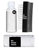 Reshoevn8r Shoe Cleaner Sneakers Kit, Starter Kit - Sneaker Cleaner for Canvas, Mesh, Knit, Leather, Nubuck, Plastic, & Rubber Shoes - 2oz Cleaning Solution, 1 Medium Bristle Brush, & Microfiber Towel