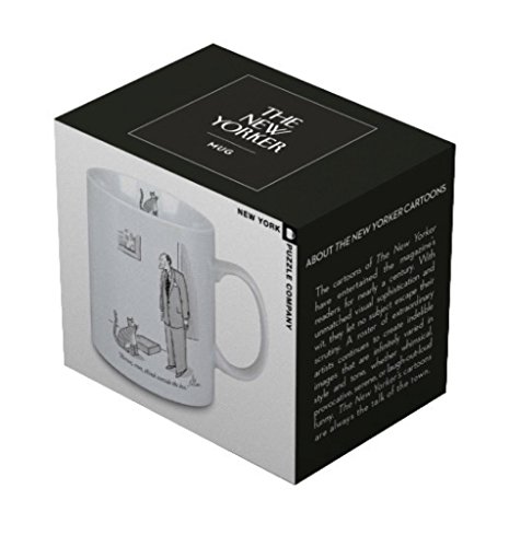 Porcelain Mug - New Yorker Cartoon Outside the Box - Perfect gift for cat lovers.