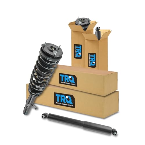 Image of TRQ Front and Rear Complete Strut Assembly & Shock Absorber Kit Complete Strut & Coil Spring Assembly Compatible with 2003-2008 Mazda 6