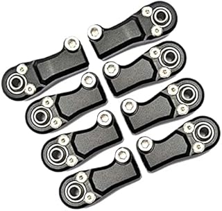 Rear Link Bar Aluminum Ball Ends For Axial 1/6 SCX6 Jeep JLU Wrangler AXI05000-8Pc Set Black
