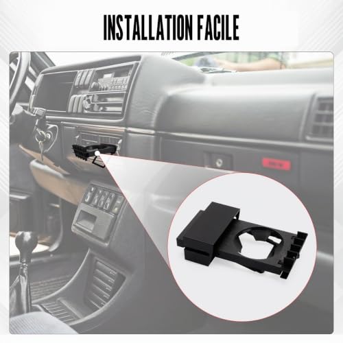 Porte-gobelet pour VW Golf 2 Mk2 Jetta 2 support gobelet café rétractable aération - 4