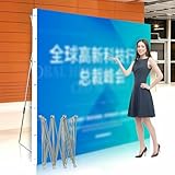 Pop-Up-Aluminiumrahmen für Messestand, tragbarer Präsentationsständer mit Stoffbezug, einfache Einrichtung, Ausstellungslösung, ideal für Veranstaltungen und Werbeaktionen