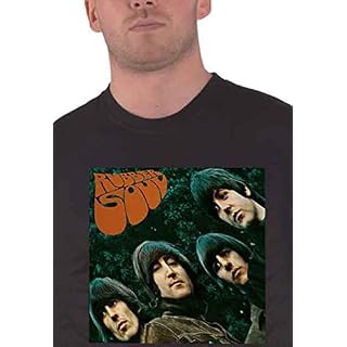 The Beatles T Shirt Rubber Soul Album Cover Official Unisex Black - Les Beatles, Paul McCartney, John Lennon, RIngo Starr, George Harrison The Beatles T Shirt Rubber Soul Album Cover Official Unisex Black – Image 3