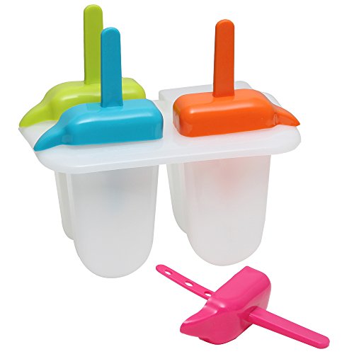 Time for Treats Frost Bites 4-Mold Ice Pop Maker, small, Multicolored
