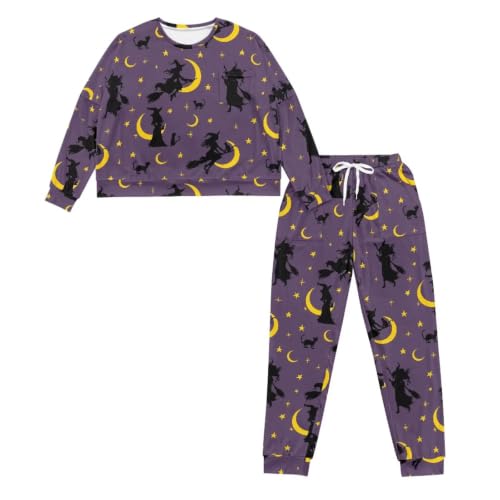 Image of Women's Pajamas Set Soft 2 Piece Loungewear Long Sleeve Pj Set Matching Sleepwear with Pockets for Women Plus Size